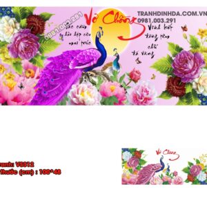 Tranh đính đá cao cấp Vợ Chồng VS312 Kích thước 100cm x 48cm