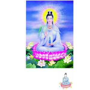 Tranh đính đá Phật Quan Âm VS152 kích thước 72cm x 53cm