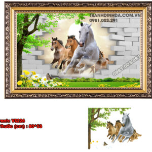Tranh đính đá Mã Đáo Thành Công VS226 kích thước 80cm x53cm