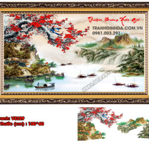 Tranh đính đá Thuận Buồm Xuôi Gió  VS229 kích thước 100cm x60cm