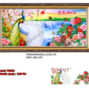 Tranh đính đá Phú Quý Bình An VS232 kích thước 120cm x 56cm