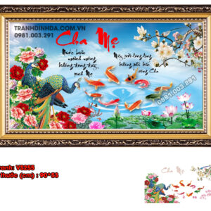 Tranh đính đá Chữ Mẹ VS255 kích thước 90cm x 53cm