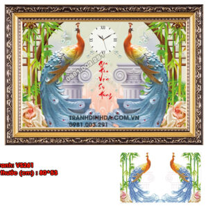 Tranh đính đá Gia Hòa Vạn Sự Hưng VS261 kích thước 80 x 53cm