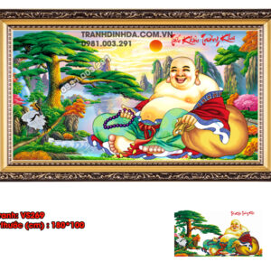 Tranh đính đá Phật Di Lặc VS269 kích thước 180cm x 100cm