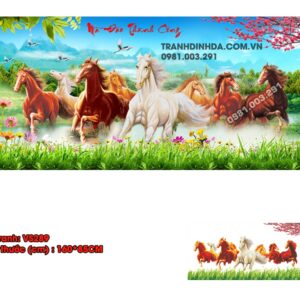 Tranh đính đá Mã Đáo Thành Công VS289 kích thước 160cm x85cm