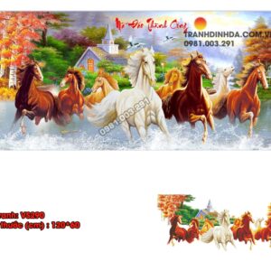 Tranh đính đá Mã Đáo Thành Công VS290 kích thước 120cm x60cm