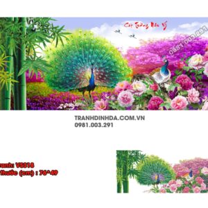 Tranh đính đá Cát Tường Như Ý VS318 kích thước 76 x 49cm