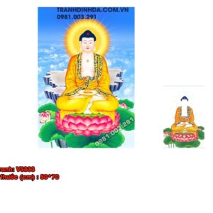 Tranh đính đá Phật Dược Sư - VS333 (kích thước 50x70cm)