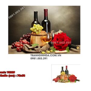 Tranh đính đá Hoa Quả VS339 kích thước 75cm x 53cm