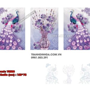 Tranh đính đá Phu Thê Viên Mãn VS500 kích thước 155cm x 75cm