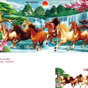 Tranh đính đá mã đáo thành công LG-A007kích thước 110cm x 55cm