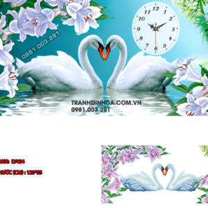 Tranh đính đá Tình Yêu Vĩnh Cữu LV404 kích thước 120cm x 55cm