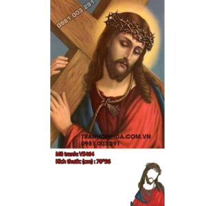 Tranh đính đá Chúa Jesu VS464 - kt 70x56cm