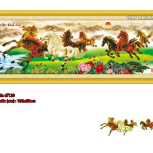 Tranh đính đá mã đáo thành công DF139 kích thước 180cm x 65cm