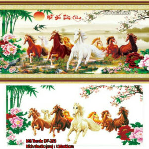 Tranh đính đá mã đáo thành công DF293 kích thước 120cm x 62cm