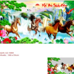 Tranh đính đá mã đáo thành công LG-1004 kích thước 100cm x 55cm