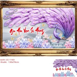 Tranh đính đá Gia Hòa Vạn Sự Hưng LG-1163 kích thước 130cm x 70cm