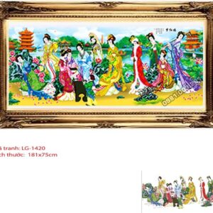 Tranh đính đá Nàng Tiên LG-1420 kích thước 181cm x 75cm