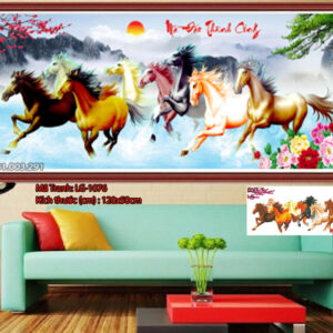 Tranh đính đá mã đáo thành công LG-1076 kích thước 120cm x 50cm