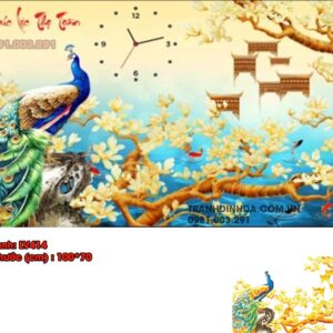 Tranh đính đá Phúc Lộc Thọ Toàn LV414 kích thước 100cm x 70cm