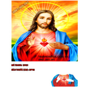 Tranh đính đá Chúa Jesu LV421 - kt 50x63cm