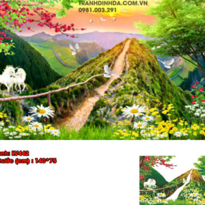 Tranh đính đá Thiên Nhiên Giao Hòa LV442 kích thước 140x75cm