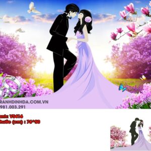 Tranh đính đá Tình Yêu Vĩnh Cửu VS416 kích thước 76cm x 50cm