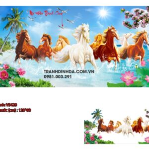Tranh đính đá Mã Đáo Thành Công VS420 kích thước 120cm x 60cm
