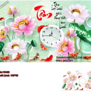 Tranh đính đá Chữ Tâm VS453 kích thước 100cm x 60cm