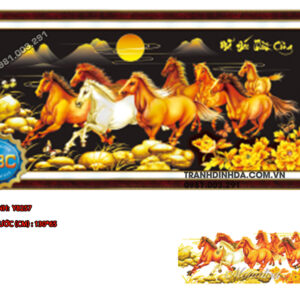 Tranh đính đá Mã Đáo Thành Công Y8257 kích thước 130cm x 65cm