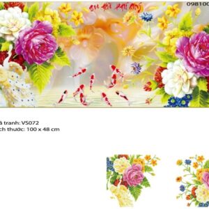 Tranh đính đá Gia Hòa Phú Quý VS072 kích thước 100cm x 48cm
