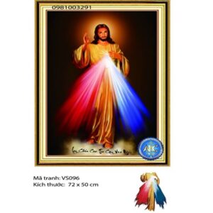 Tranh đính đá Chúa Jesu VS096 - kt 72x50cm
