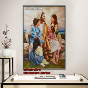 Tranh đính đá Tình Yêu Chúa DF2944 kích thước 55cm x70cm
