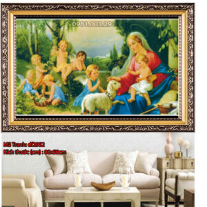 Tranh đính đá Tình Yêu Chúa DF2952 kích thước 80cm x50cm