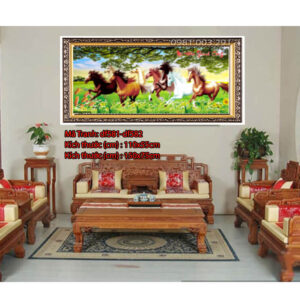 Tranh đính đá mã đáo thành công DF582 kích thước 110cm x 55cm
