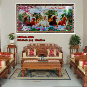 Tranh đính đá mã đáo thành công DF586 kích thước 120cm x 60cm