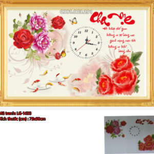 Tranh đính đá cao cấp Cha Mẹ LG-1633 Kích thước 75cm x 50cm