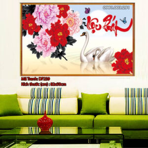Tranh đính đá Lộc Phát DF239 Phát kích thước 82cm x 50cm