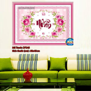 Tranh đính đá Chữ Nhẫn DF245 kích thước 60cm x 45cm