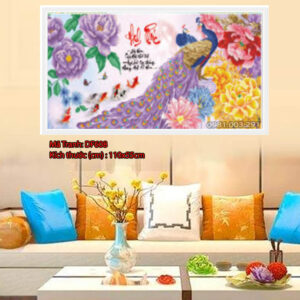 Tranh đính đá Hạnh Phúc DF608 kích thước 110x55cm