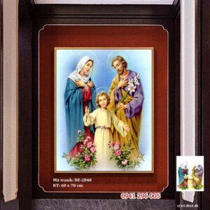 Tranh đính đá Gia Đình Chúa VS225 kích thước 70cm x60cm