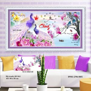 Tranh đính đá Vợ Chồng VS220 Kích thước 90cm x 50cm