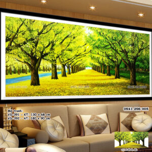 Tranh đính đá Sang Thu VS392 kích thước 180cm x 90cm