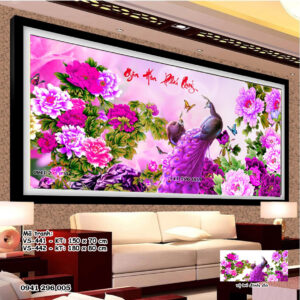 Tranh đính đá Gia Hòa Phú Quý VS442 kích thước 180cm x 80cm
