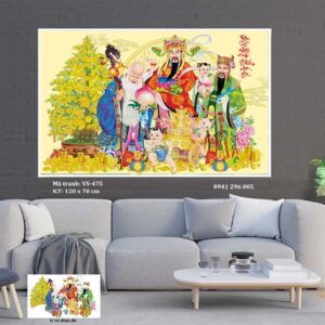 Tranh đính đá Vạn Sự Đại Cát Bình An Gia VS475 Kích thước 120cm x 70cm