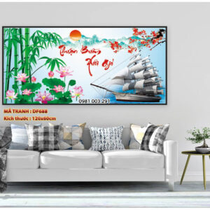 Tranh đính đá thuận buồm xuôi gió DF688 kích thước 120cm x 60cm