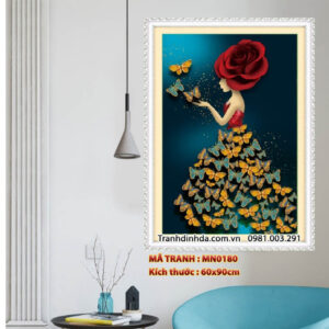 Tranh thêu chữ thập Nghệ Thuật MN0180 Kích thước 60cm x 90cm