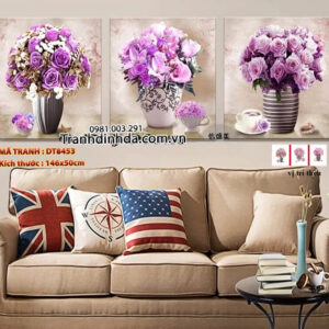 Tranh thêu chữ thập Hoa Hồng DT8453 Kích thước 146cm x 50cm