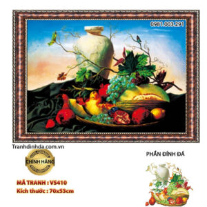 Tranh đính đá Hoa quả tĩnh vật VS410 - kt 70x53cm