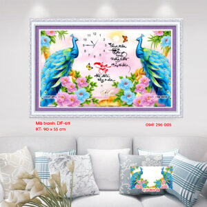 Tranh đính đá Cha Mẹ LV536 Kích thước 90cm x 55cm